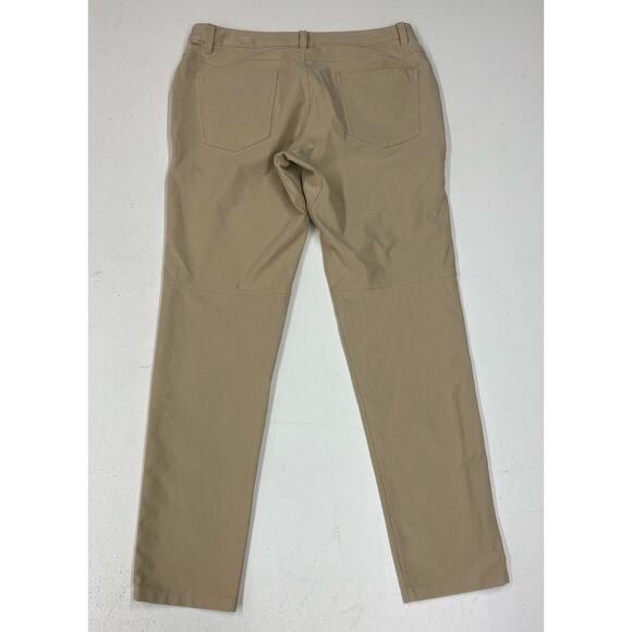 Men Lululemon ABC Slim Fit Utilitech 5-Pocket performance khaki chino pants, 34 - Picture 4 of 7